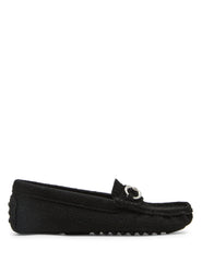 Chrystie Moccasin Loafer with Bit Detail - Anne Klein Black Knit