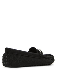 Chrystie Moccasin Loafer with Bit Detail - Anne Klein Black Knit