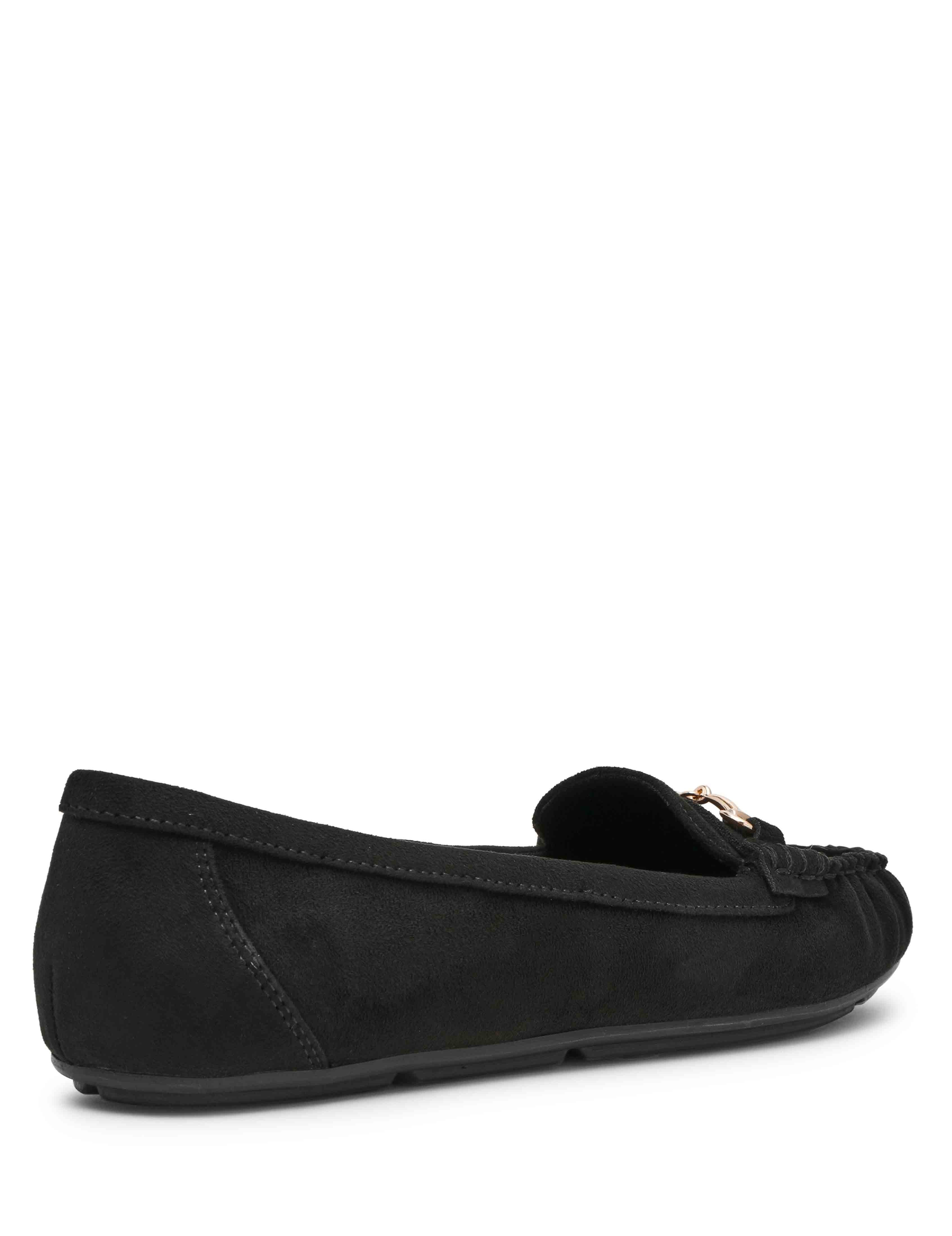 Hewlett Moccasin - Anne Klein Black Sued