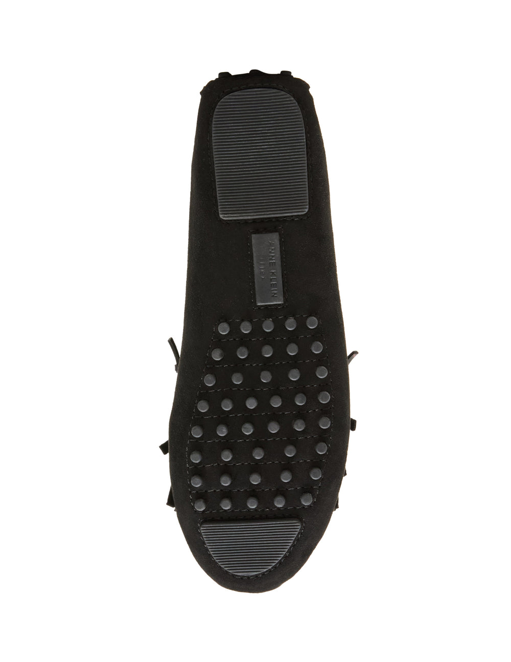 Cali Fringe Moccasin Loafer in Black - Anne Klein Black Suede