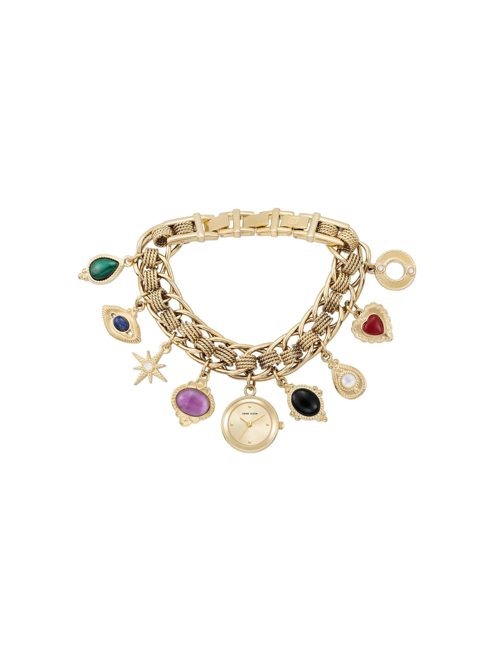 Gemstone Charm Bracelet Watch - Anne Klein