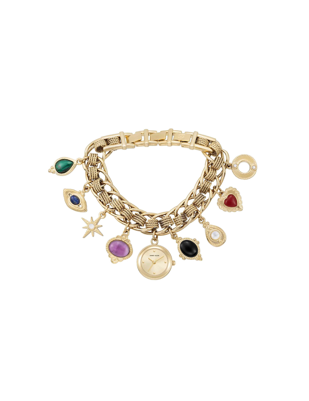 Gemstone Charm Bracelet Watch - Anne Klein