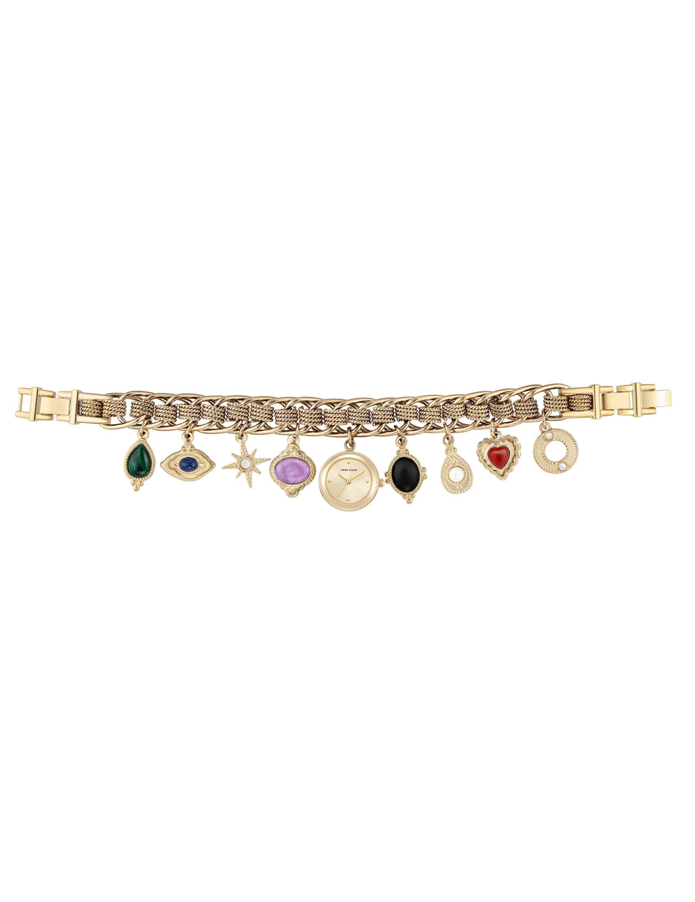 Gemstone Charm Bracelet Watch - Anne Klein