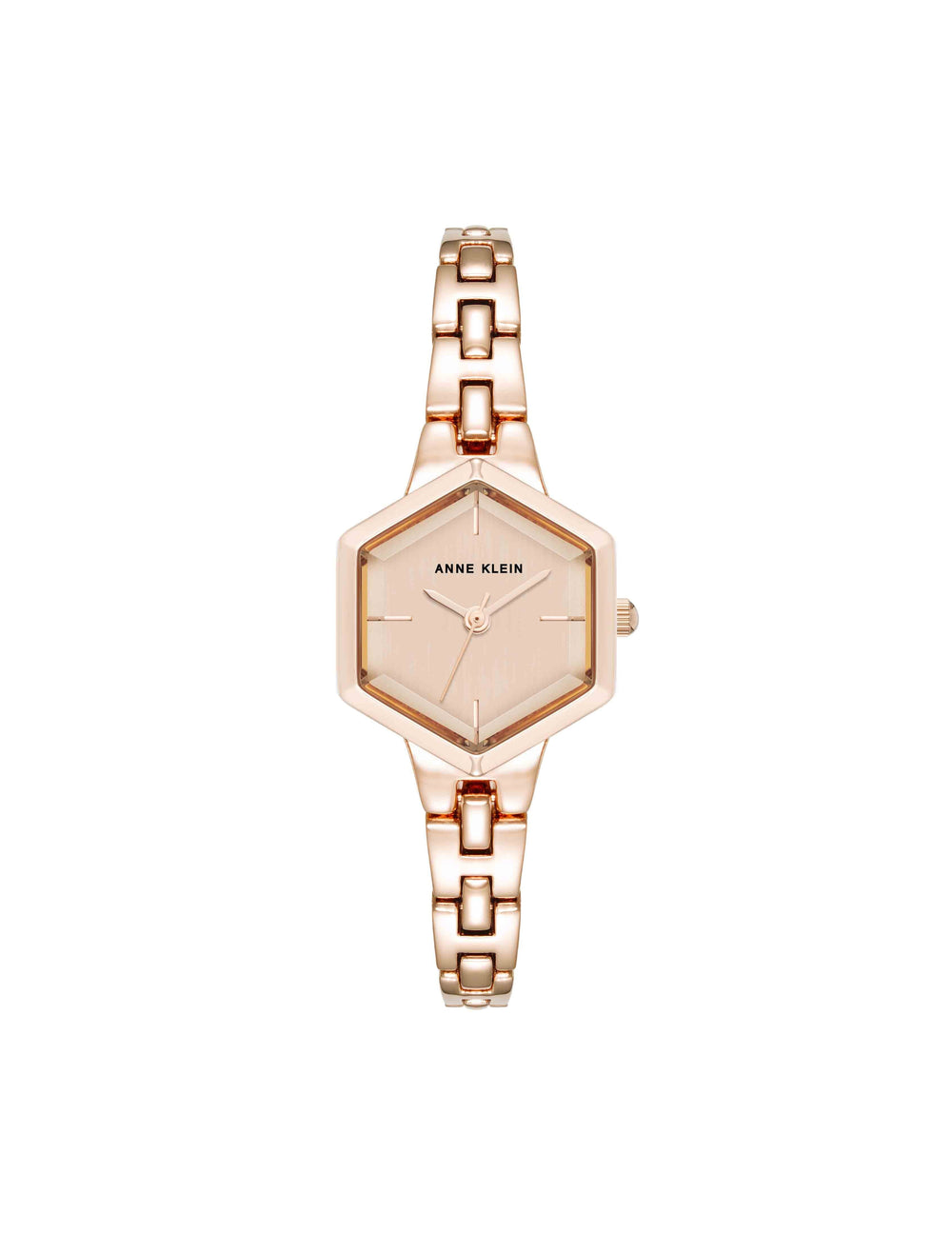 Petite Hexagonal Bracelet Watch - Anne Klein Rose-Tone