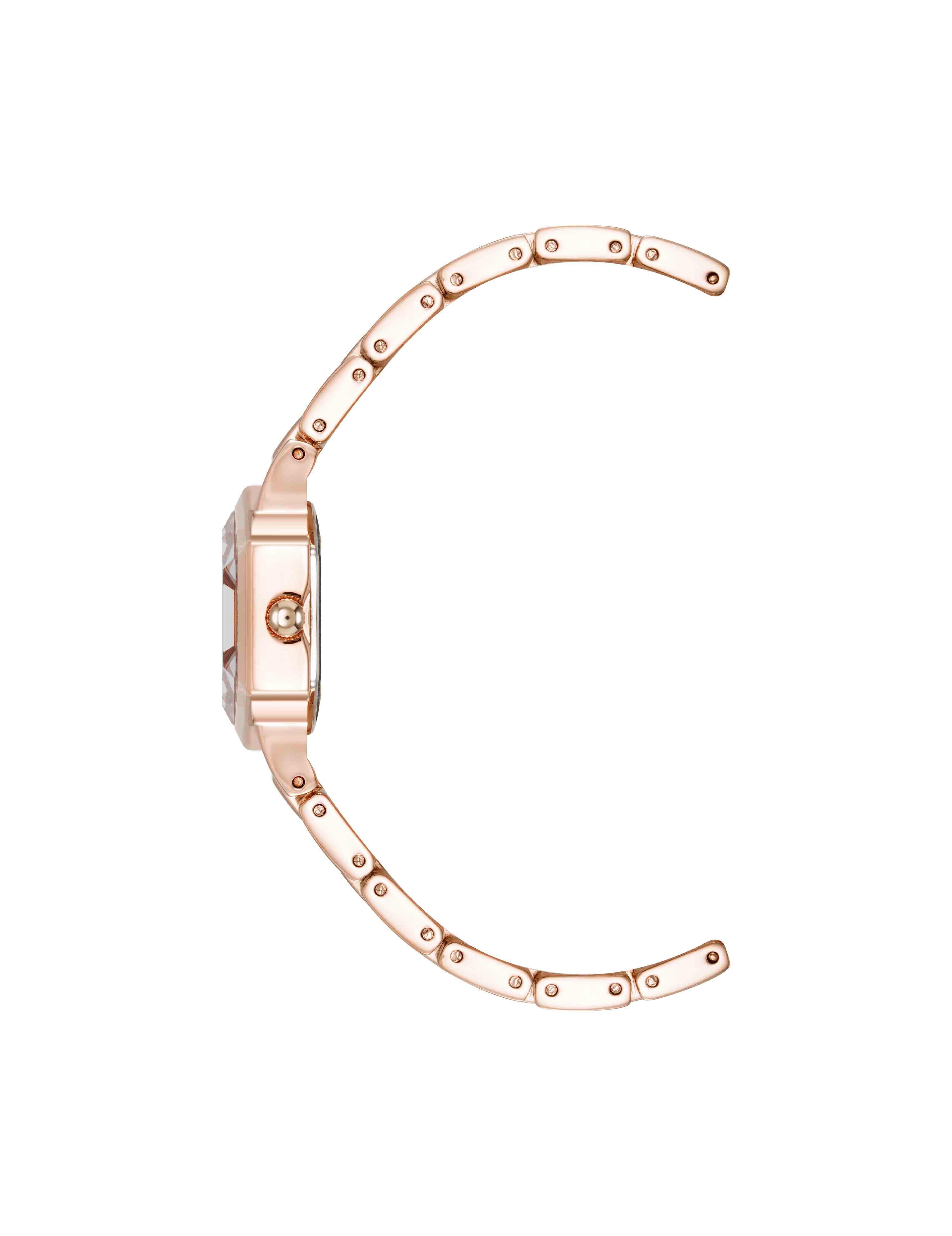 Petite Hexagonal Bracelet Watch - Anne Klein Rose-Tone