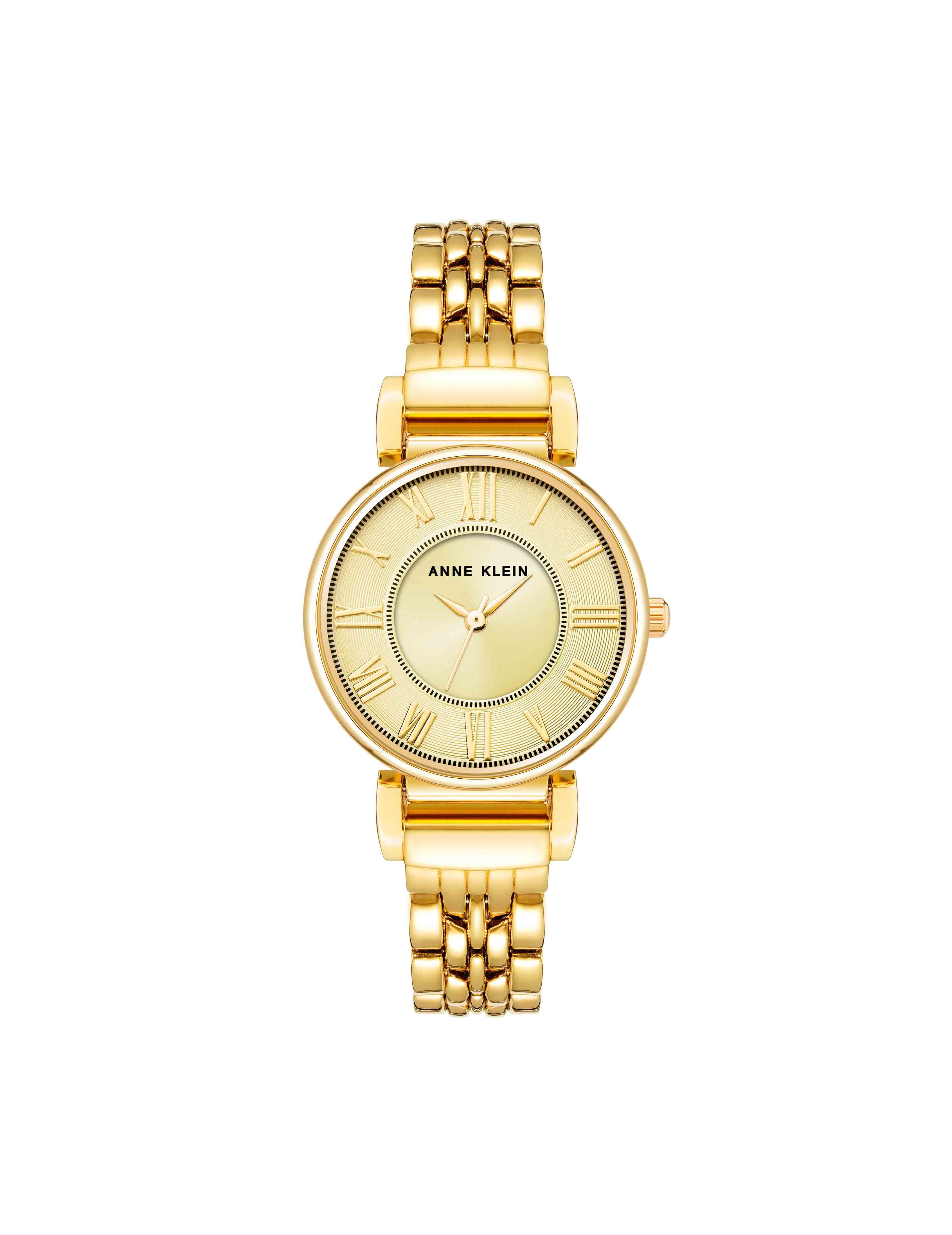 Roman Numeral Dial Watch in Gold-Tone - Anne Klein Gold-Tone