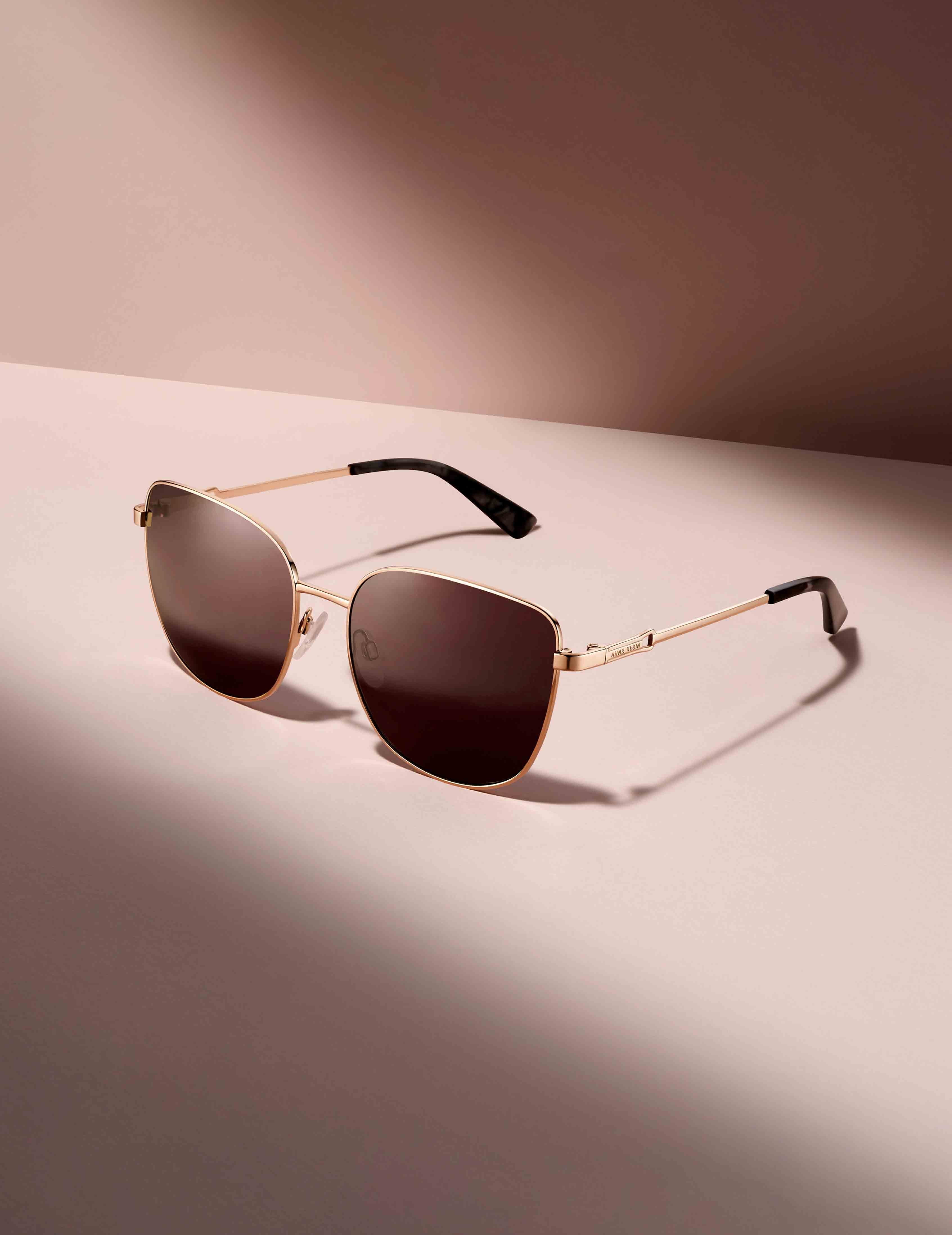 Uplifting Oversized Square Sunglasses - Anne Klein MOCHA