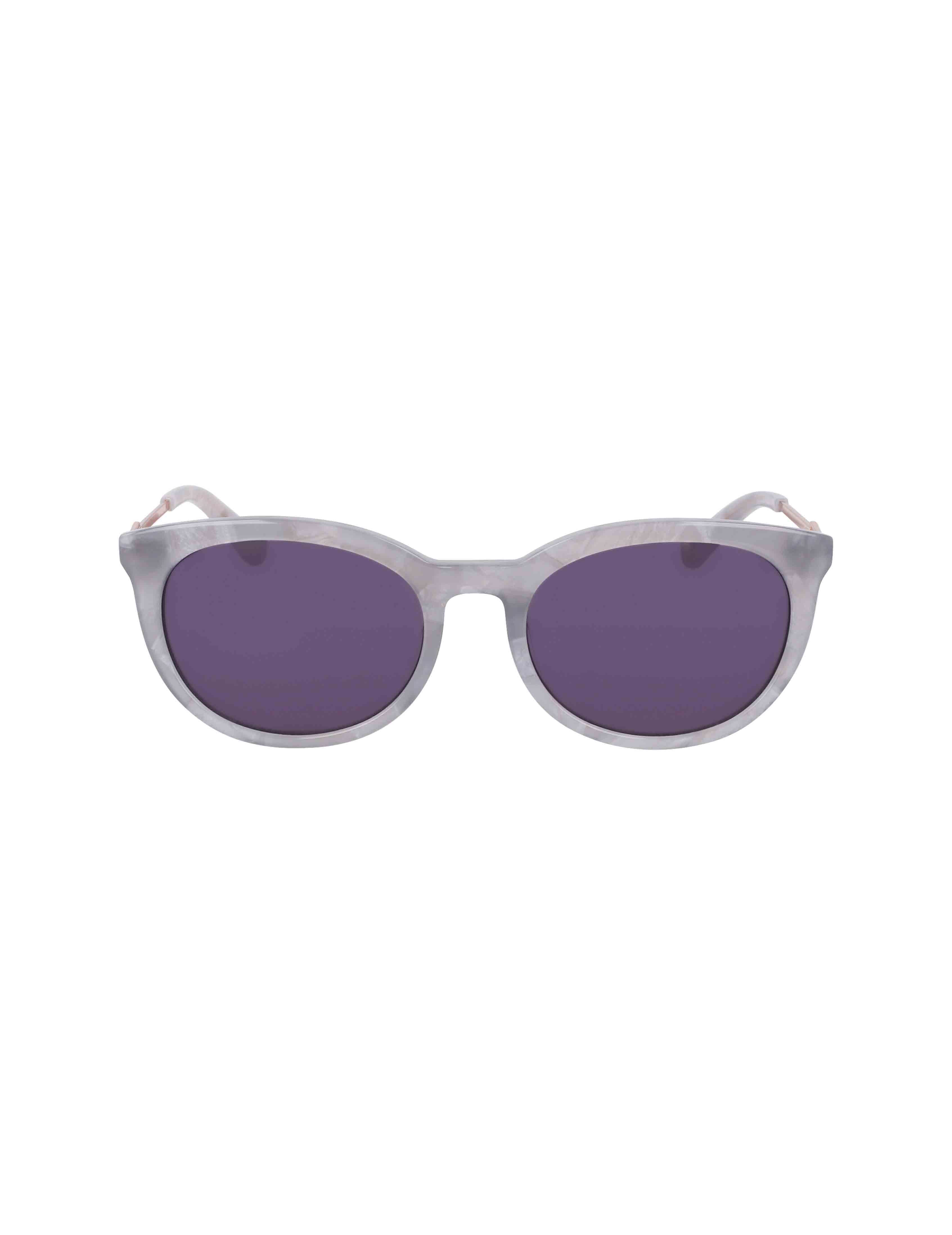 Vintage Rounded Rectangle Sunglasses - Anne Klein GREY MARBLE