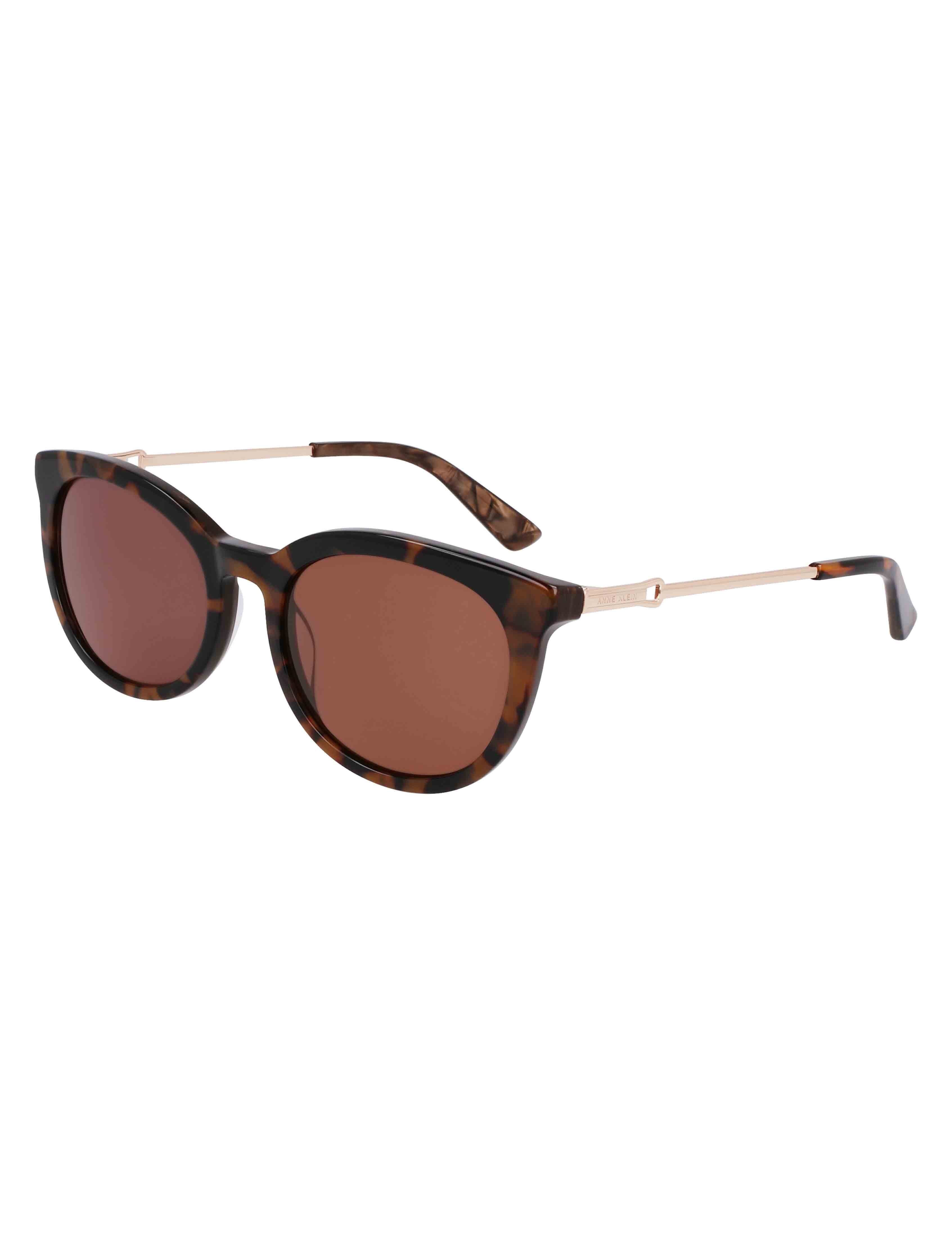 Vintage Rounded Rectangle Sunglasses - Anne Klein MOCHA TORTOISE