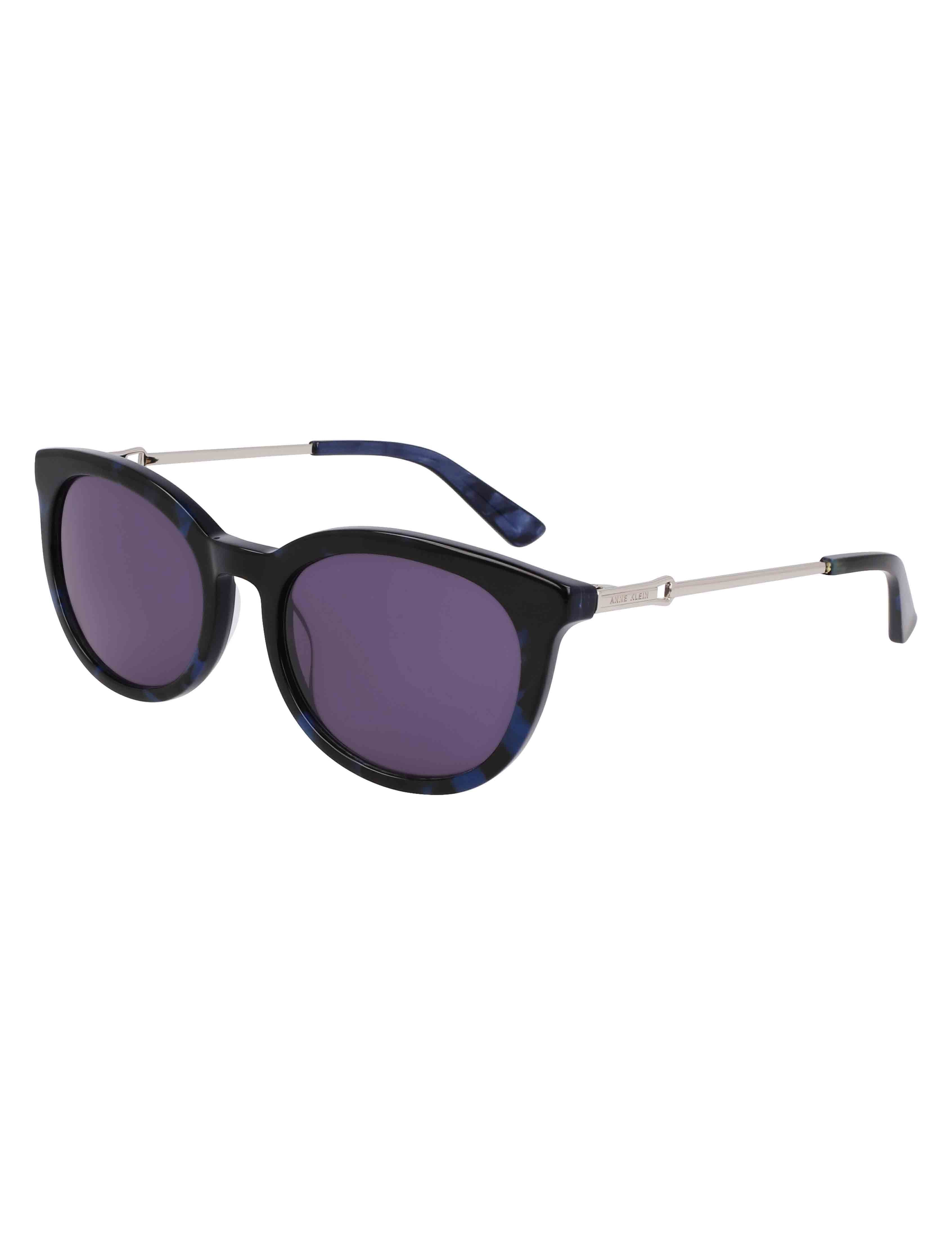 Vintage Rounded Rectangle Sunglasses - Anne Klein BLUE TORTOISE