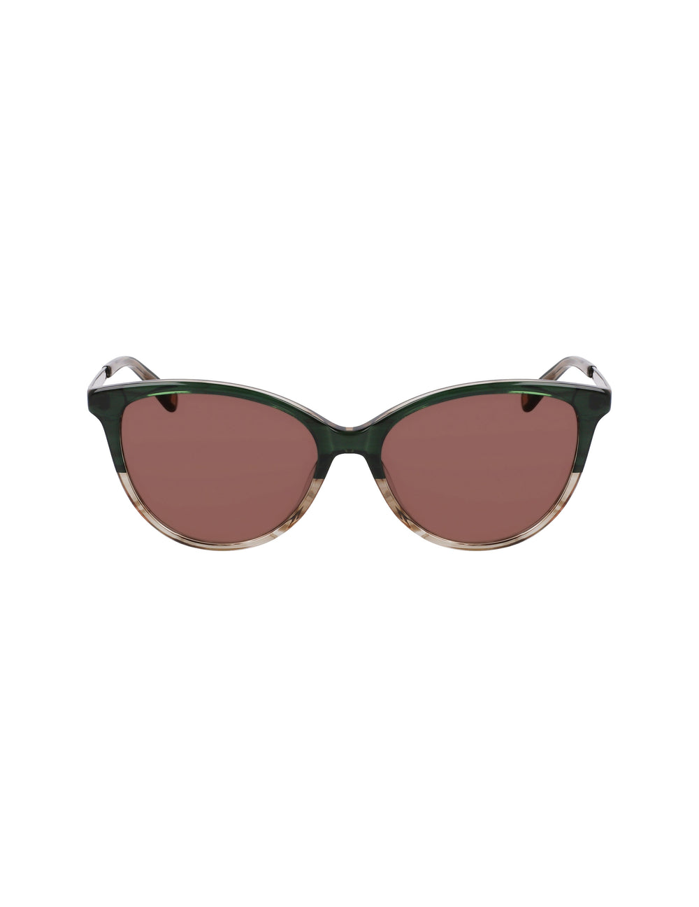 Anne Klein Olive Gradient Uplifting Rectangle Sunglasses - Anne Klein Olive Gradient