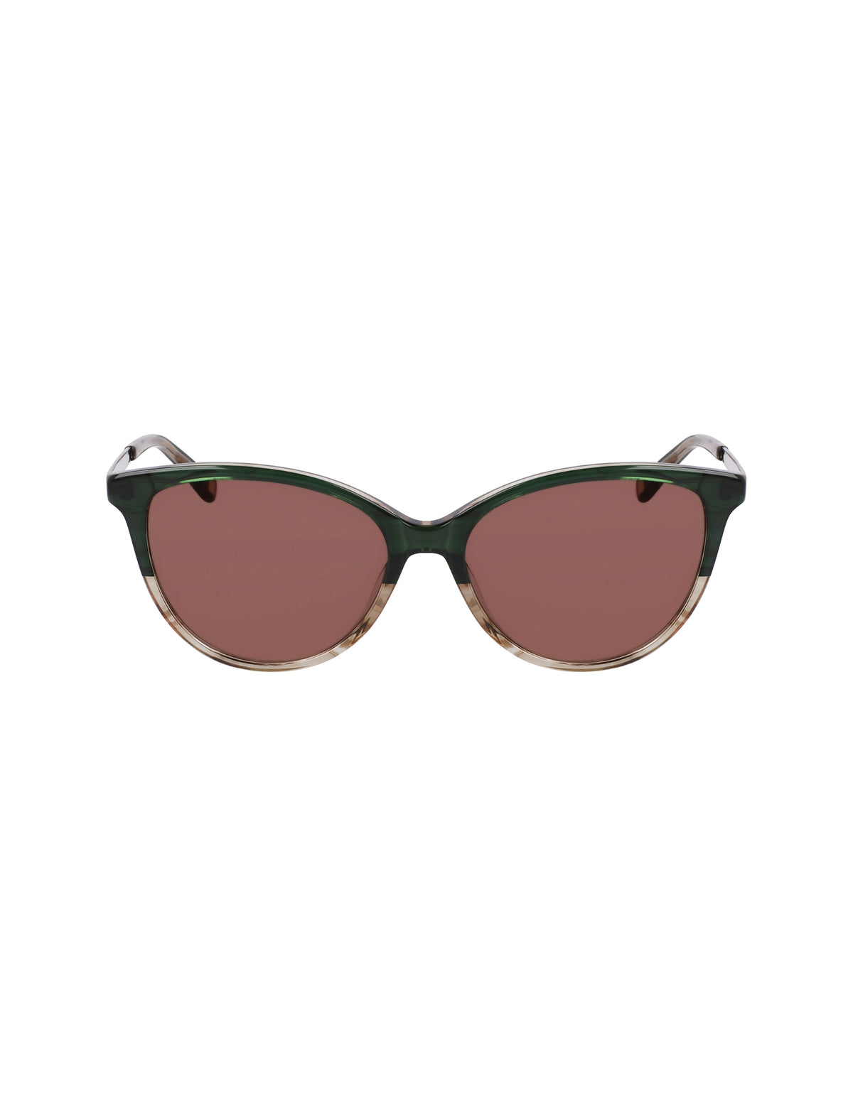 Anne Klein Olive Gradient Uplifting Rectangle Sunglasses - Anne Klein Olive Gradient