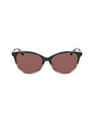 Anne Klein Olive Gradient Uplifting Rectangle Sunglasses - Anne Klein Olive Gradient