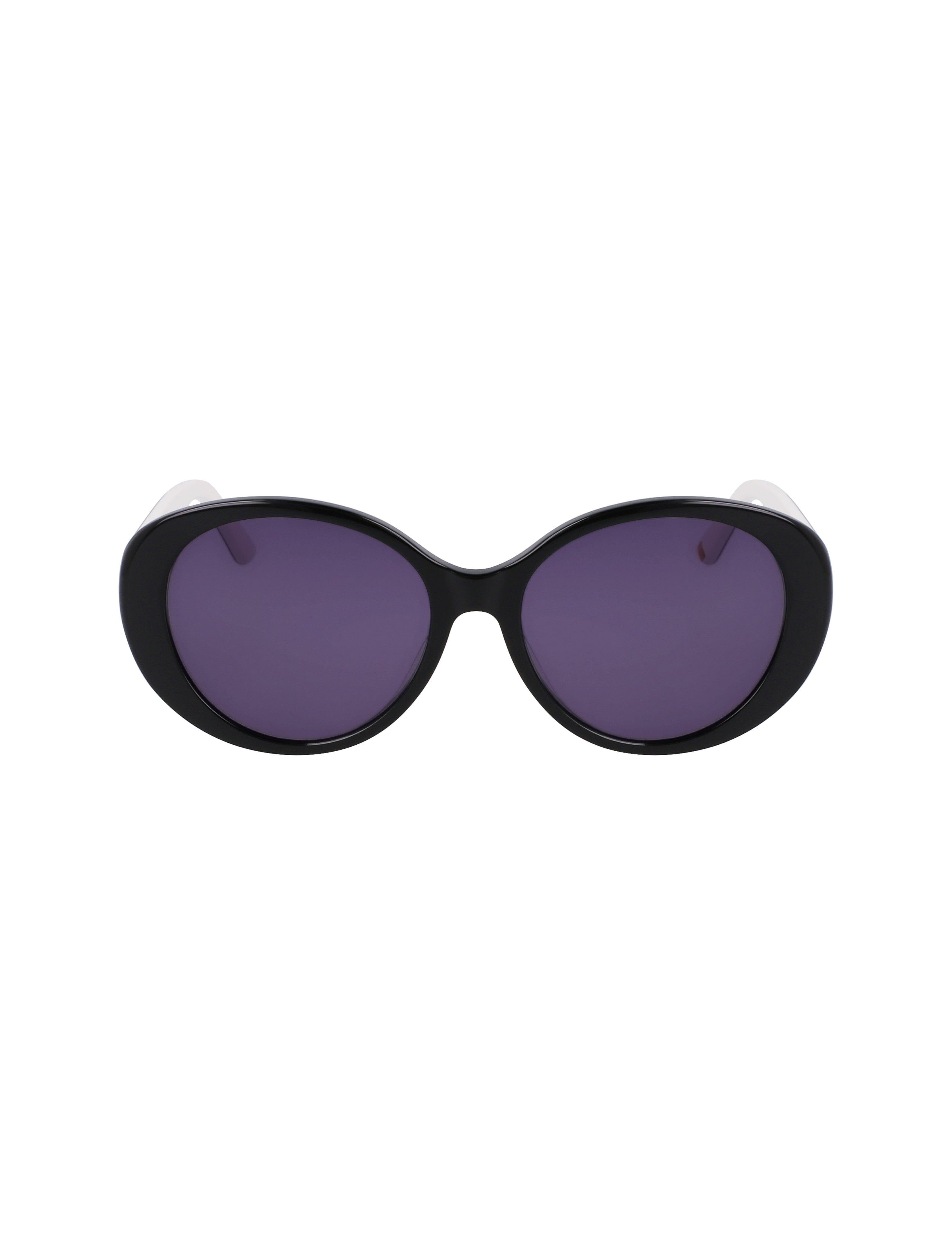 Anne Klein Black Glamorous Oval Sunglasses - Anne Klein Black