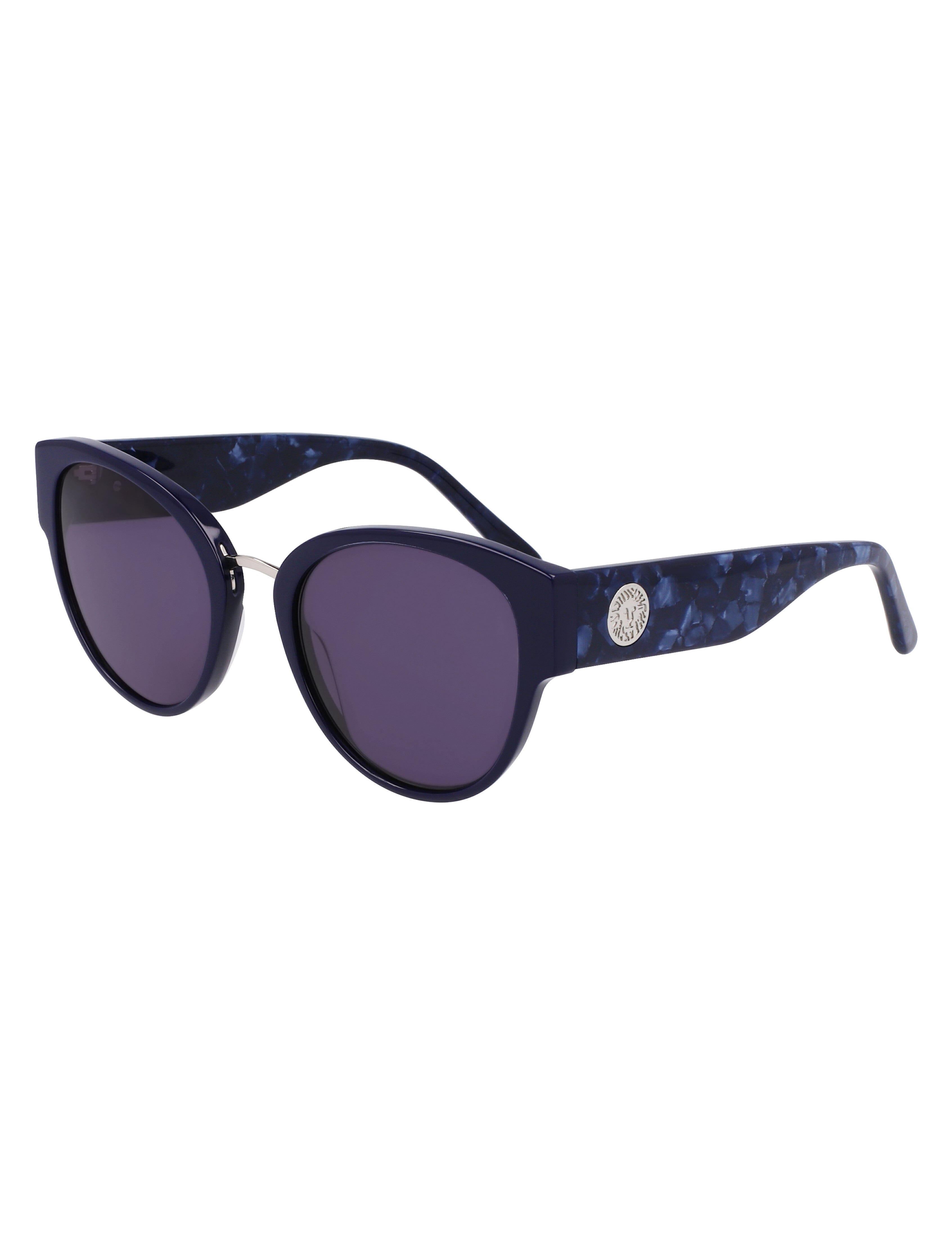 Anne Klein Navy Chic Rounded Cat-Eye Sunglasses - Anne Klein Navy