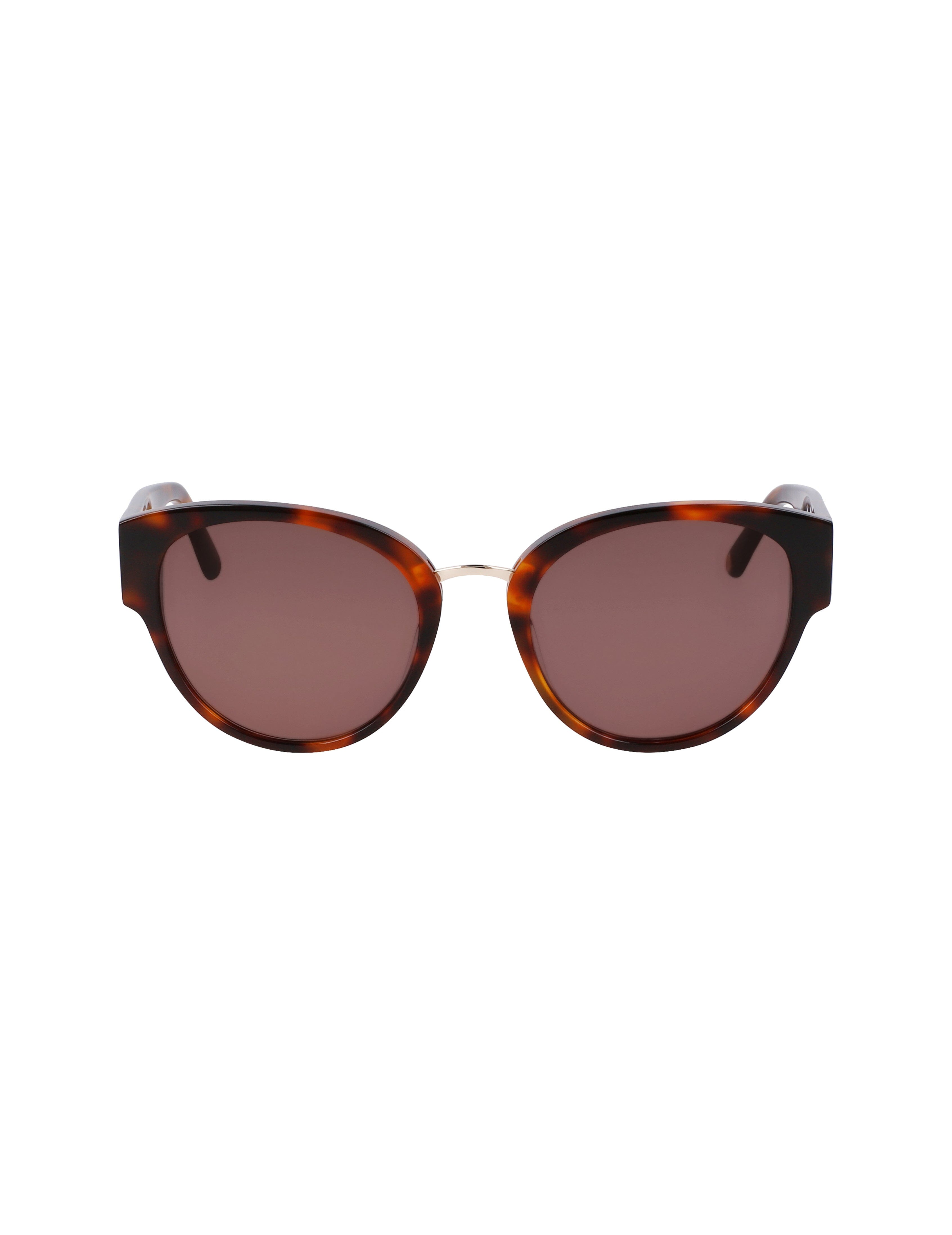 Anne Klein Tortoise Chic Rounded Cat-Eye Sunglasses - Anne Klein Tortoise