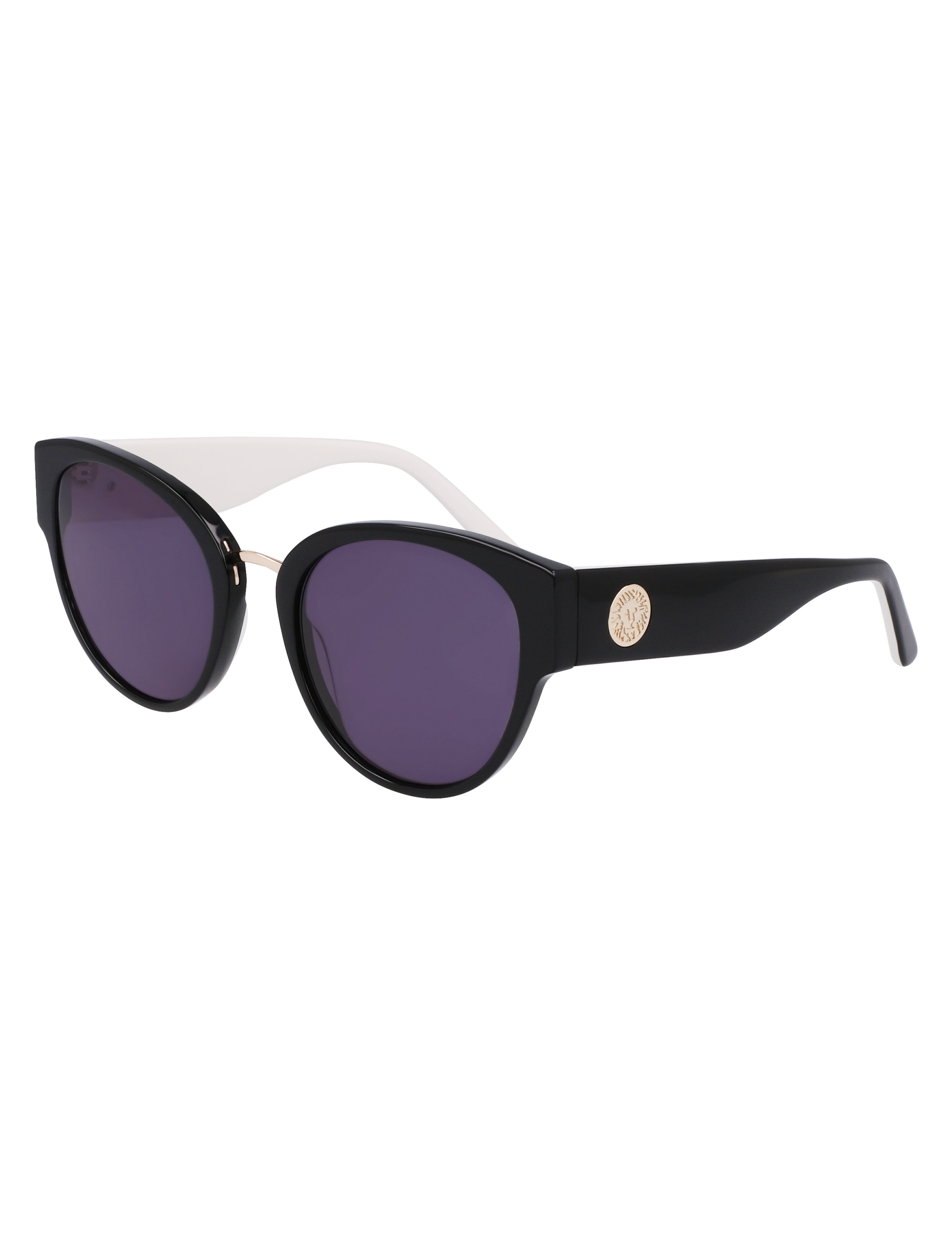 Anne Klein Black Chic Rounded Cat-Eye Sunglasses - Anne Klein Black