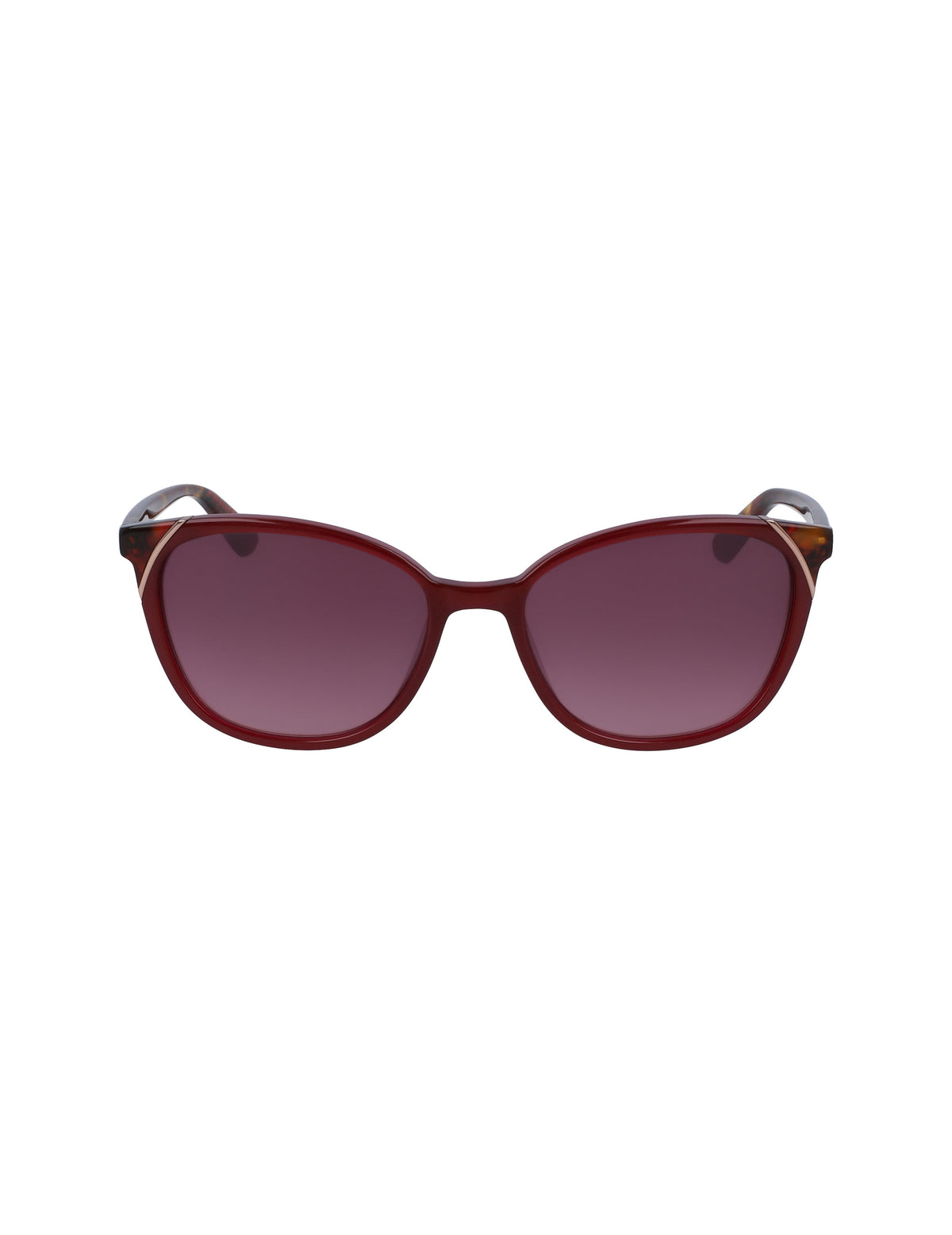 Anne Klein Merlot Modern Cat-Eye Sunglasses - Anne Klein Merlot