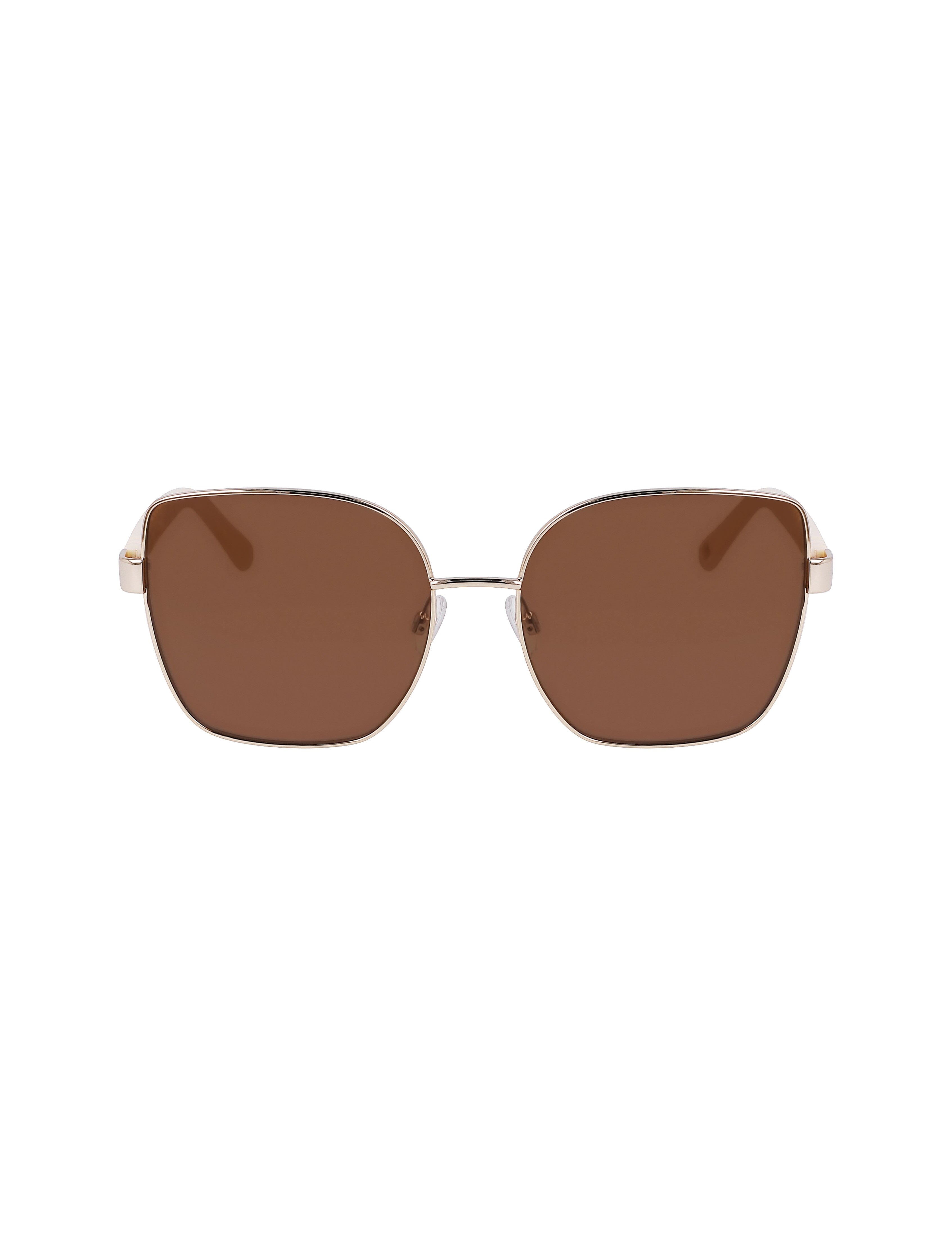 Anne Klein Gold Metal Braided Sunglasses - Anne Klein Gold