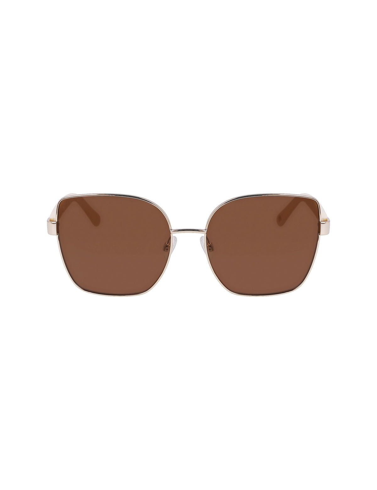 Anne Klein Gold Metal Braided Sunglasses - Anne Klein Gold