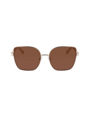 Anne Klein Gold Metal Braided Sunglasses - Anne Klein Gold
