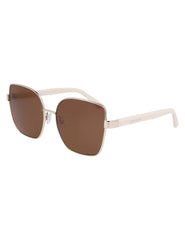 Anne Klein Gold Metal Braided Sunglasses - Anne Klein Gold