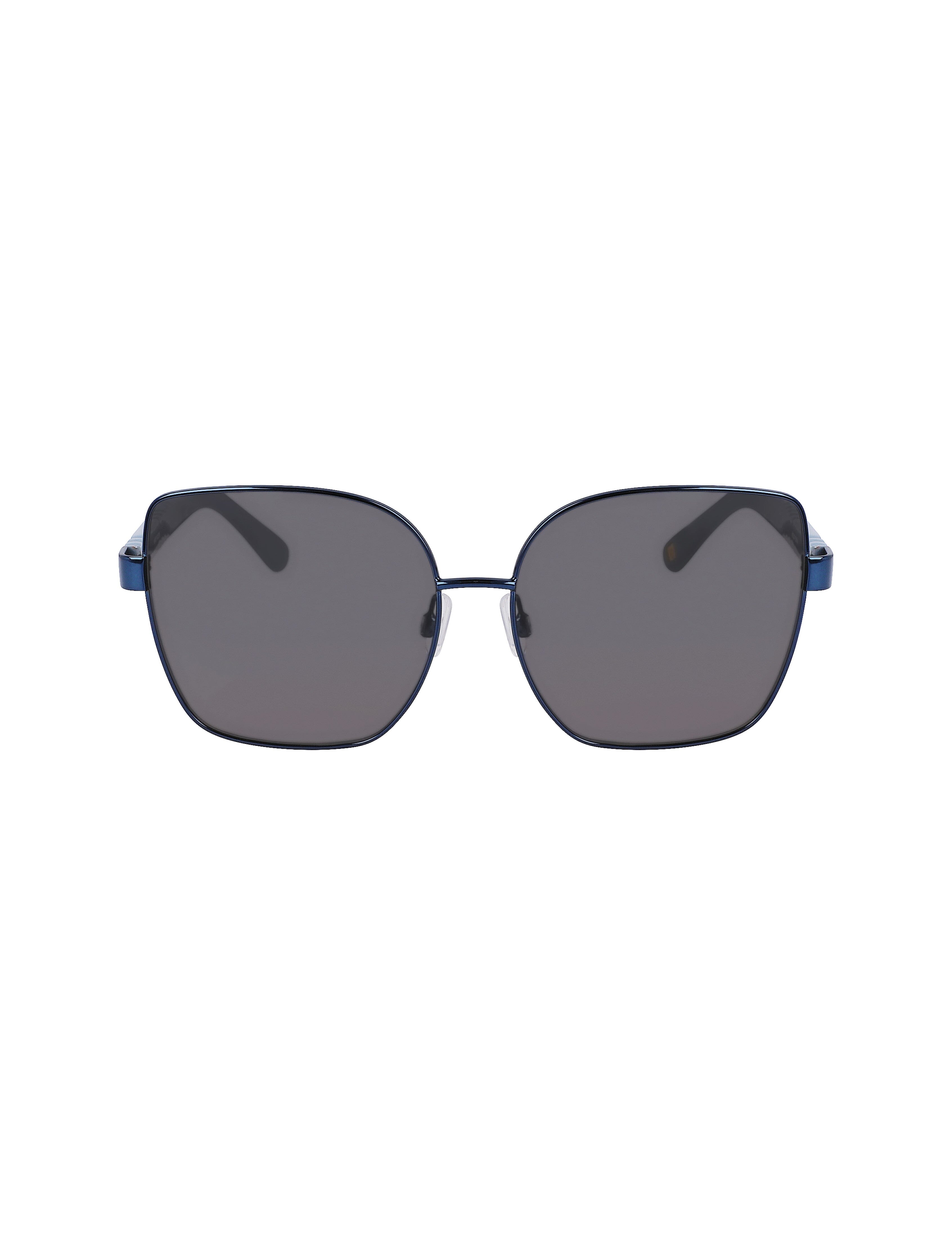 Anne Klein Navy Metal Braided Sunglasses - Anne Klein Navy