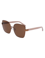 Anne Klein Mocha Metal Braided Sunglasses - Anne Klein Mocha