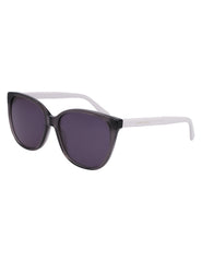 Anne Klein Grey Crystal Cat-Eye Braided Sunglasses - Anne Klein Grey Crystal