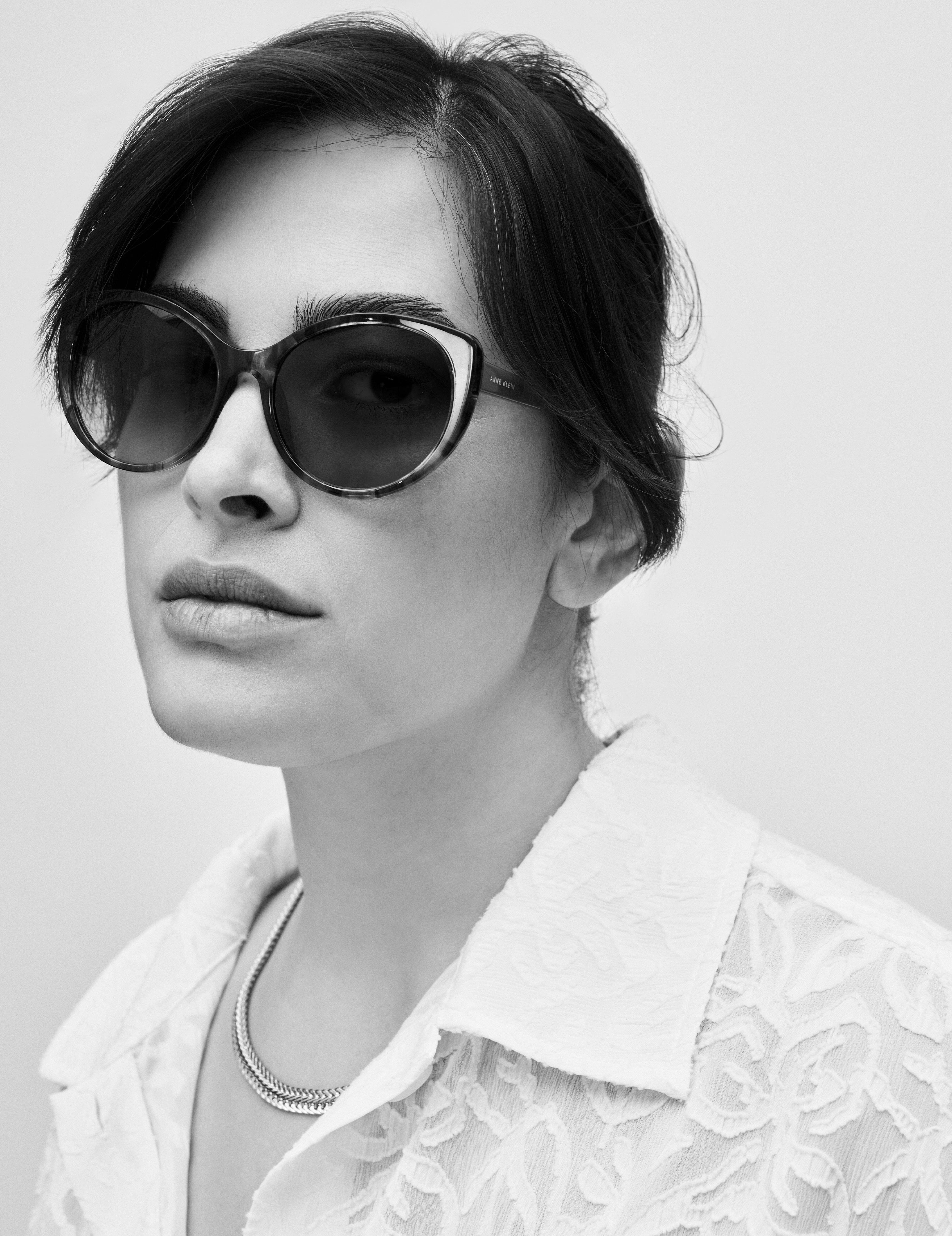 Cat-Eye Sunglasses Rose Horn - Anne Klein Rose Horn
