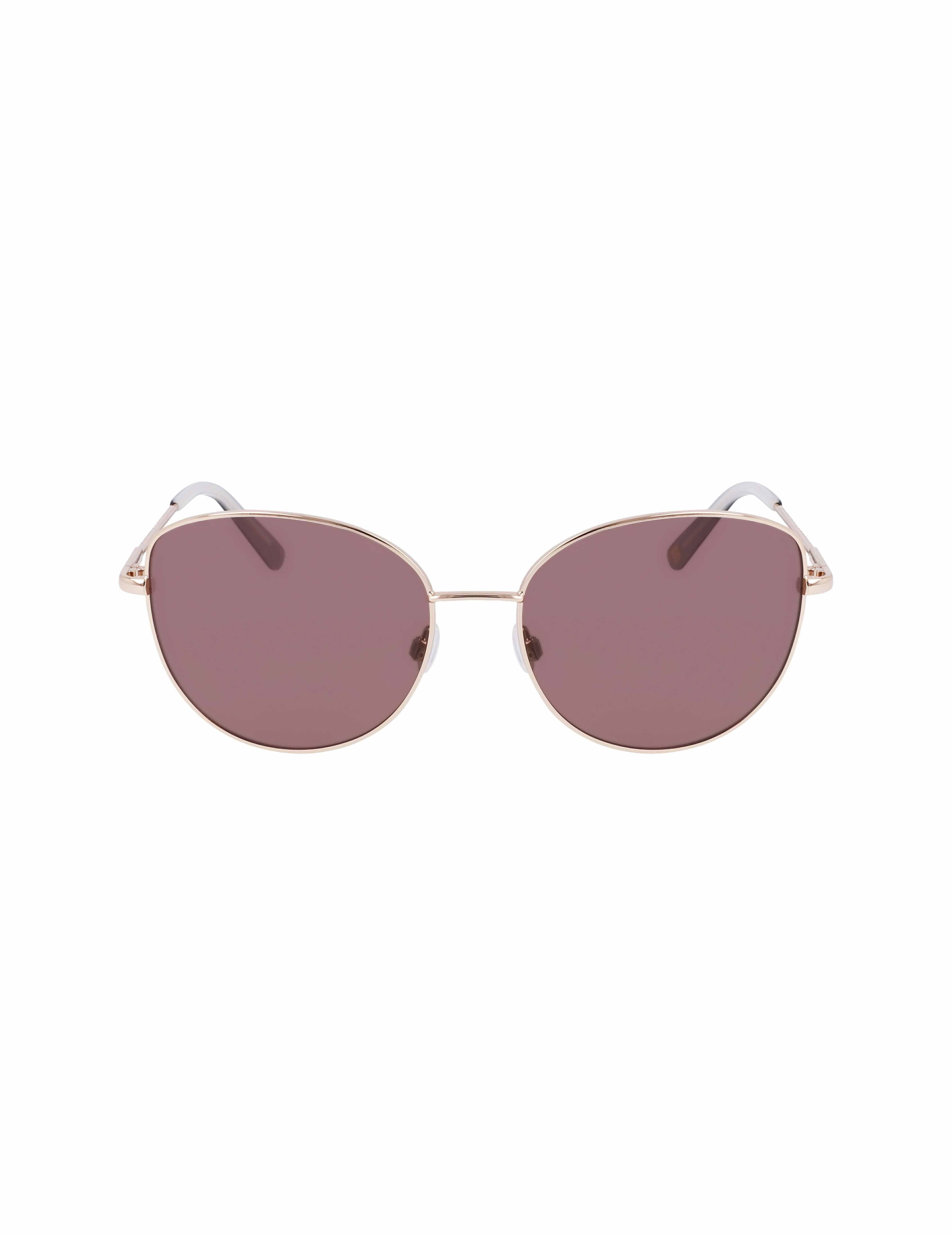 Trendy Round Sunglasses Gold - Anne Klein Gold