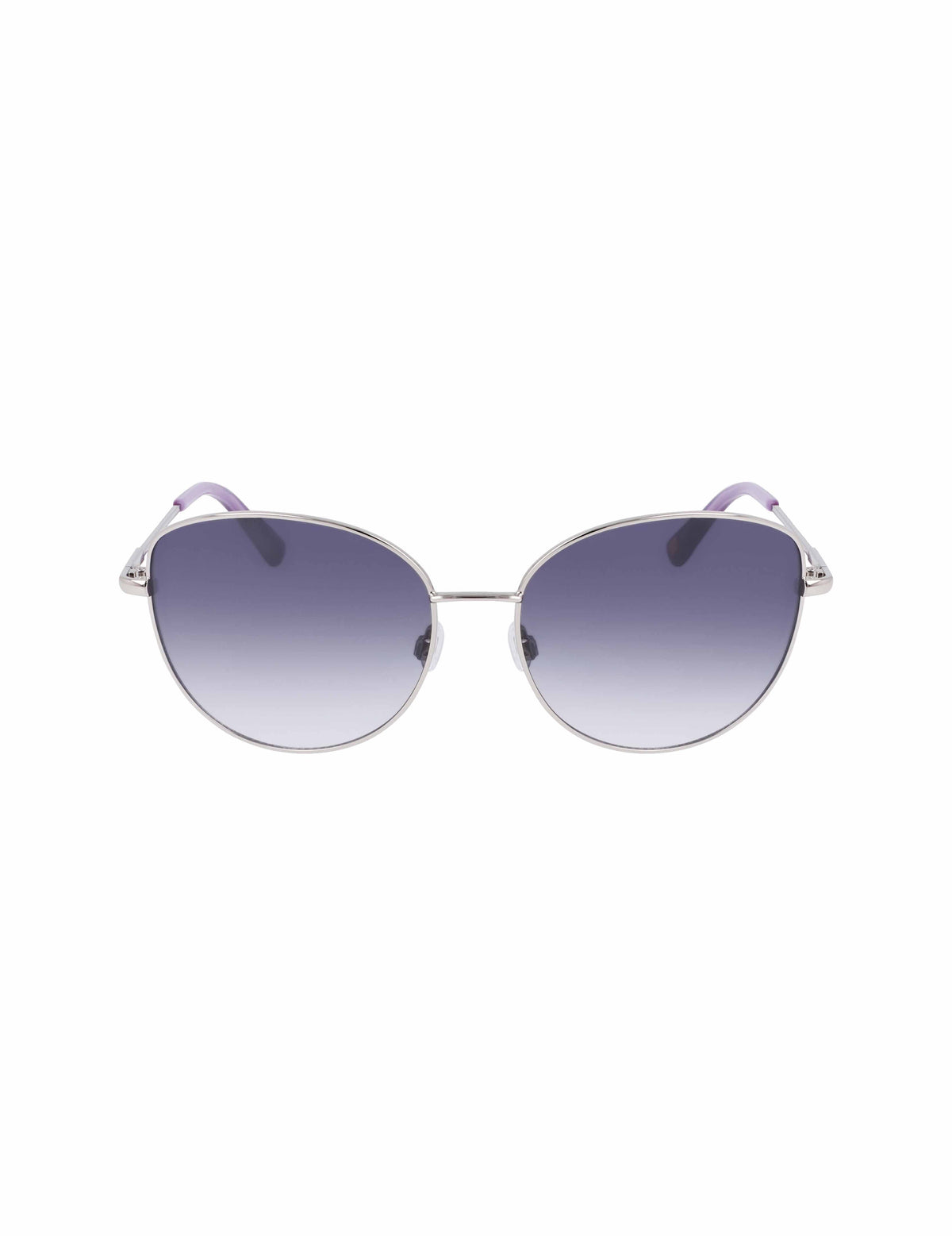 Trendy Round Sunglasses Silver - Anne Klein Silver