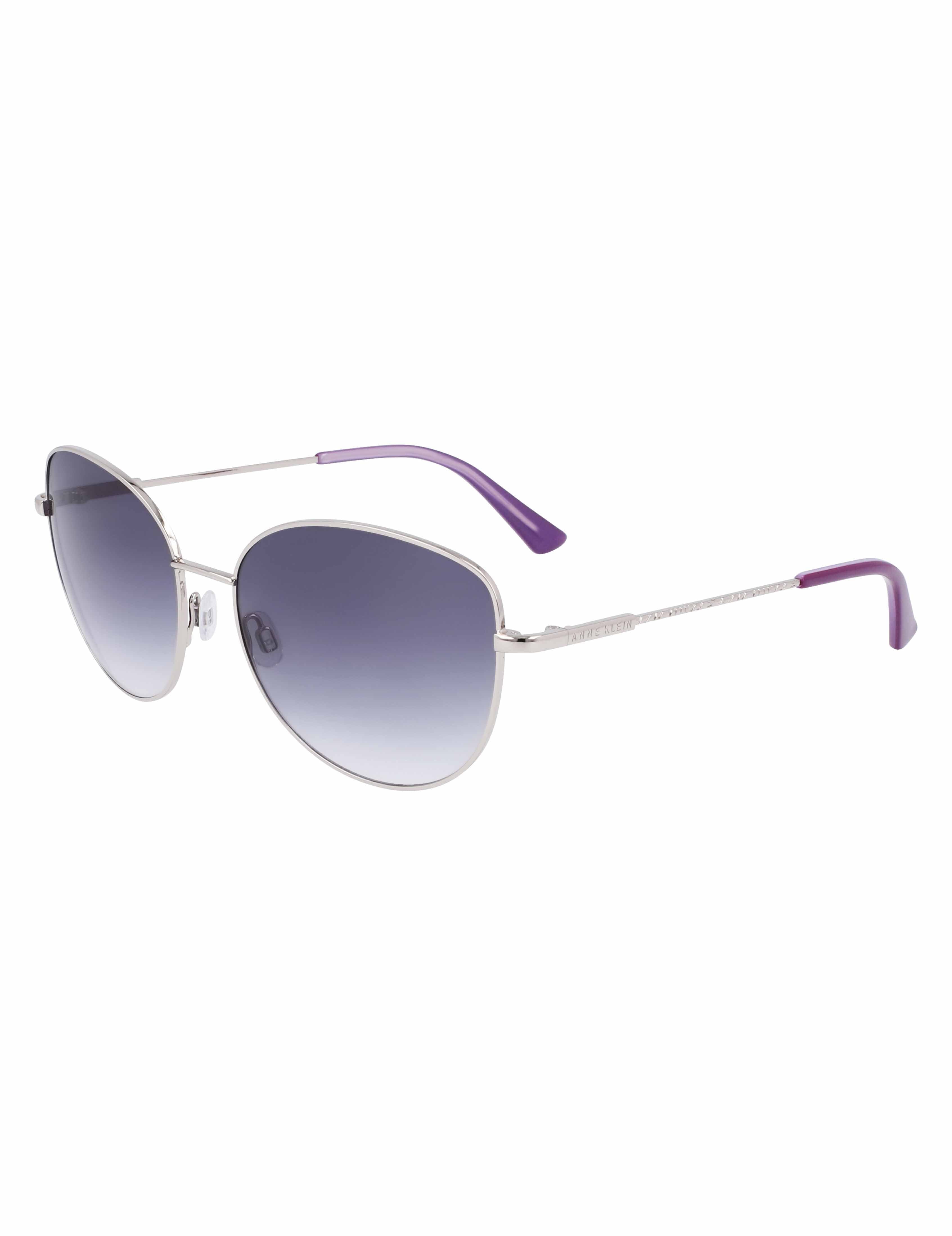 Trendy Round Sunglasses Silver - Anne Klein Silver