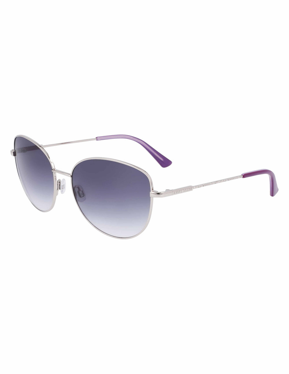 Trendy Round Sunglasses Silver - Anne Klein Silver