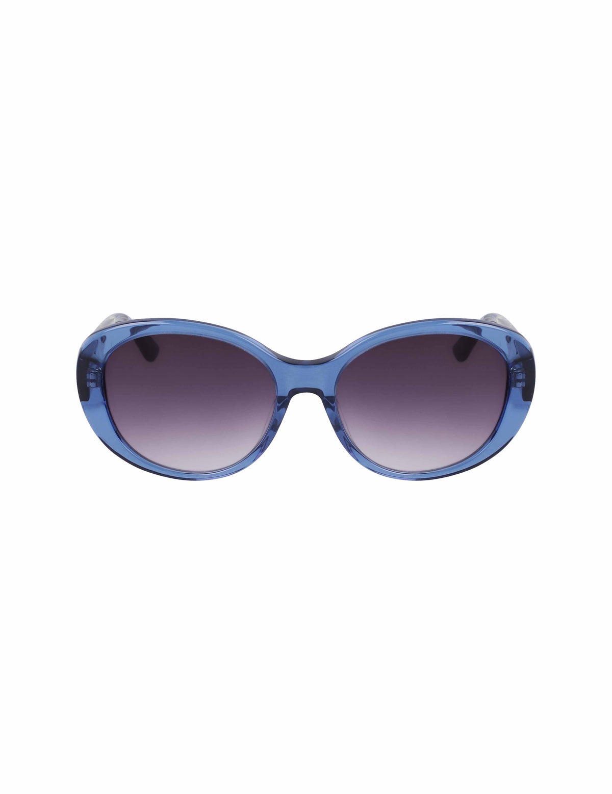 Crystal Glamorous Oval Sunglasses Blue Crystal - Anne Klein Blue Crystal