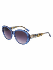Crystal Glamorous Oval Sunglasses Blue Crystal - Anne Klein Blue Crystal
