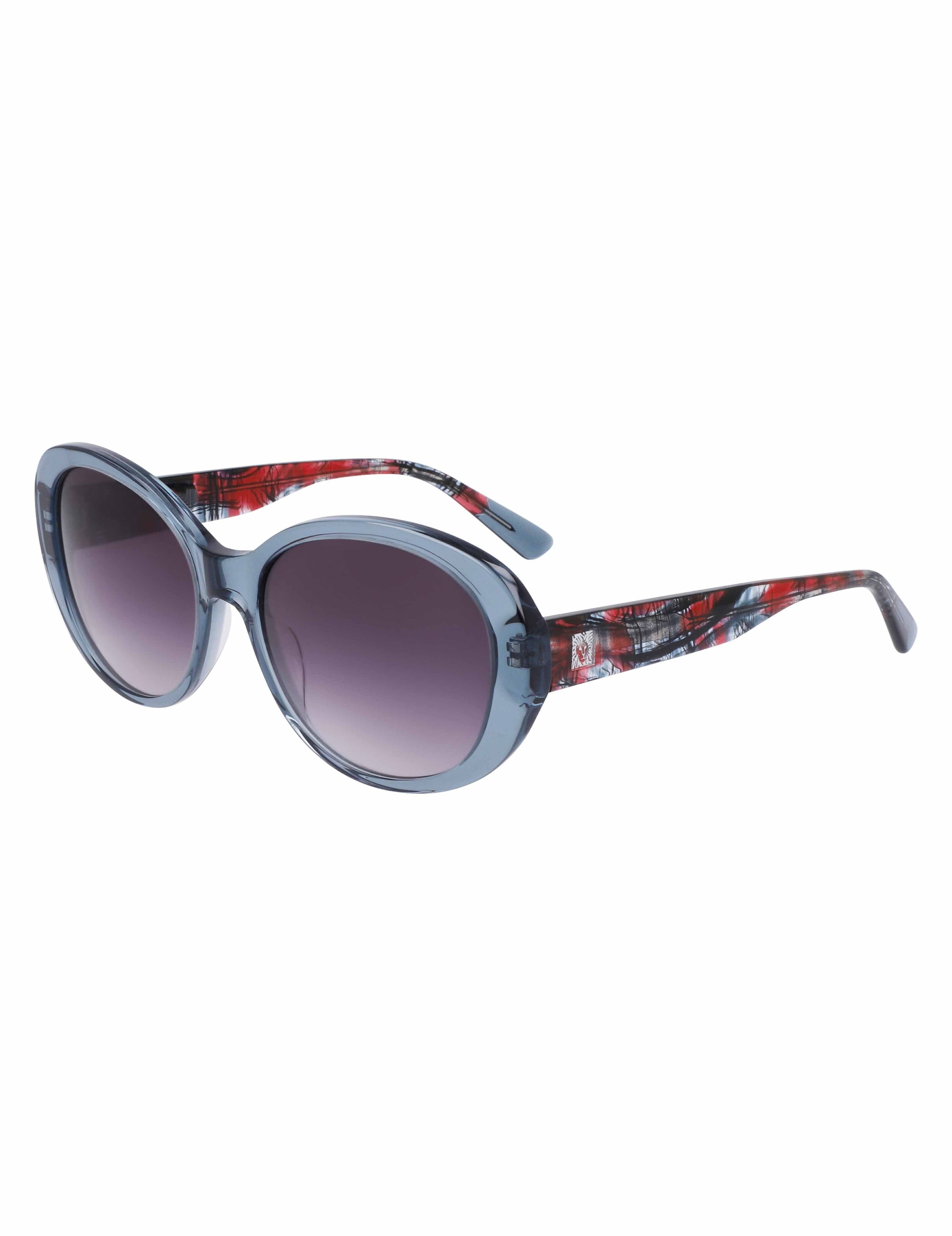 Crystal Glamorous Oval Sunglasses Grey Crystal - Anne Klein Grey Crystal