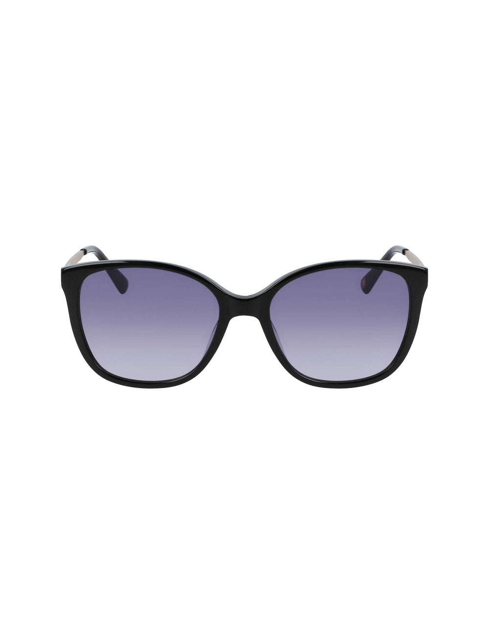 Horn Classic Square Sunglasses Black - Anne Klein Black