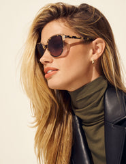 Tortoise Cat-Eye Sunglasses Mocha - Anne Klein Mocha Tortoise
