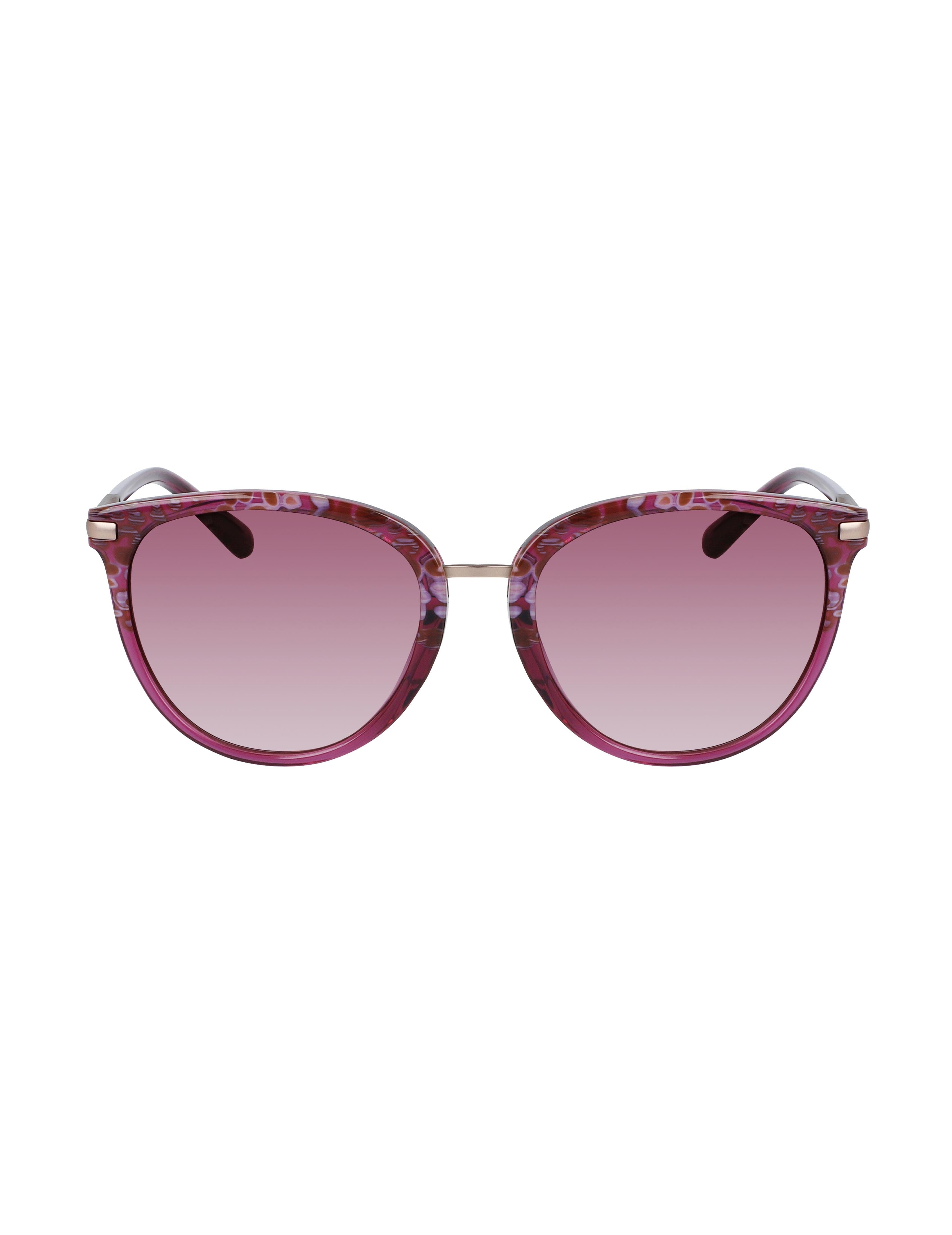 Square Animal Sunglasses Merlot - Anne Klein Merlot Animal