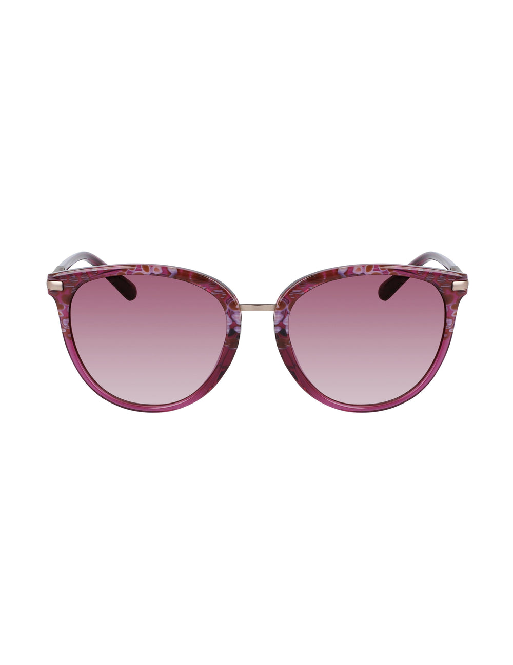 Square Animal Sunglasses Merlot - Anne Klein Merlot Animal