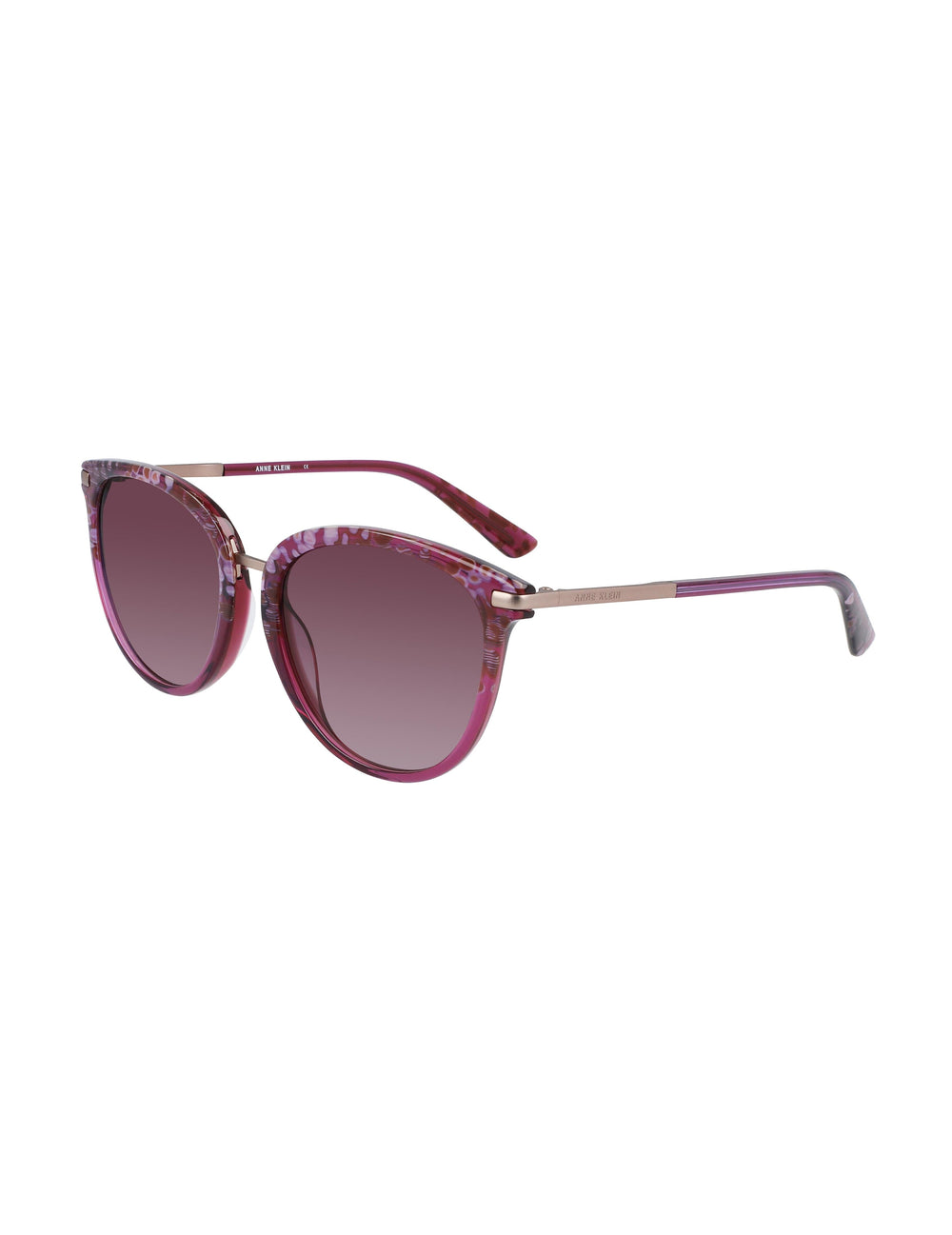 Square Animal Sunglasses Merlot - Anne Klein Merlot Animal