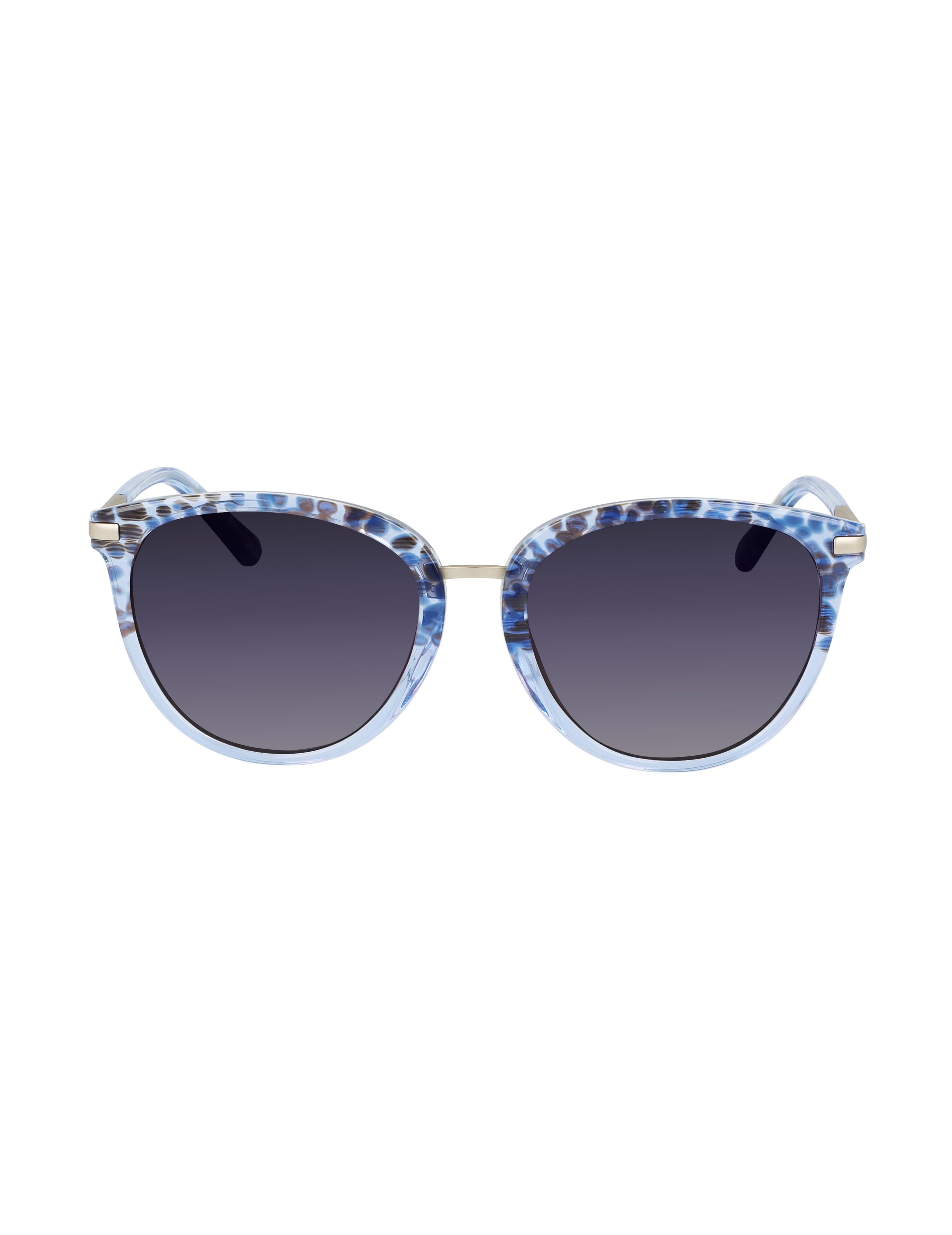 Square Animal Sunglasses Blue - Anne Klein Blue Animal