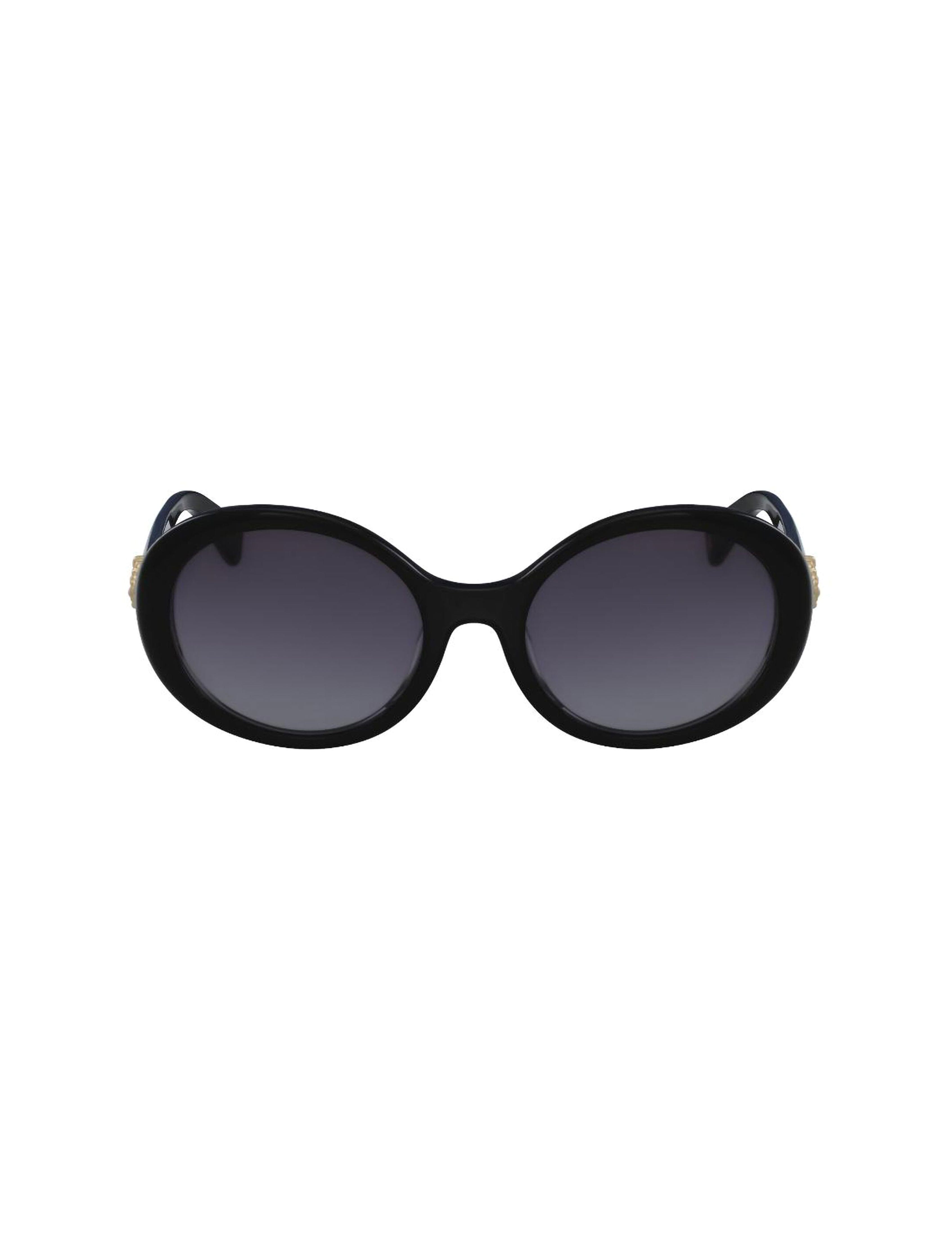 Anne Klein Black Vintage Round Sunglasses - Anne Klein Black
