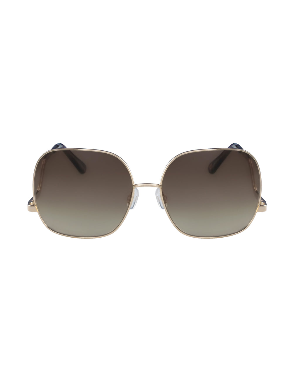 Metal Square Frame Sunglasses - Anne Klein Rose Gold