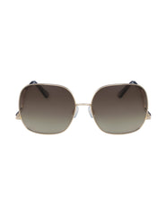Metal Square Frame Sunglasses - Anne Klein Rose Gold