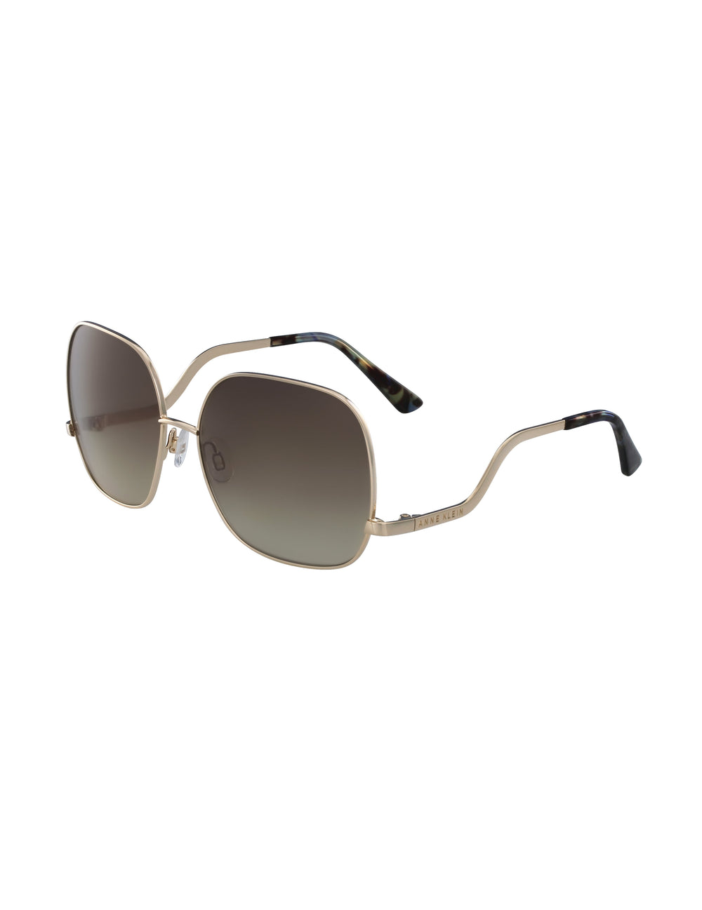 Metal Square Frame Sunglasses - Anne Klein Rose Gold