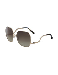 Metal Square Frame Sunglasses - Anne Klein Rose Gold