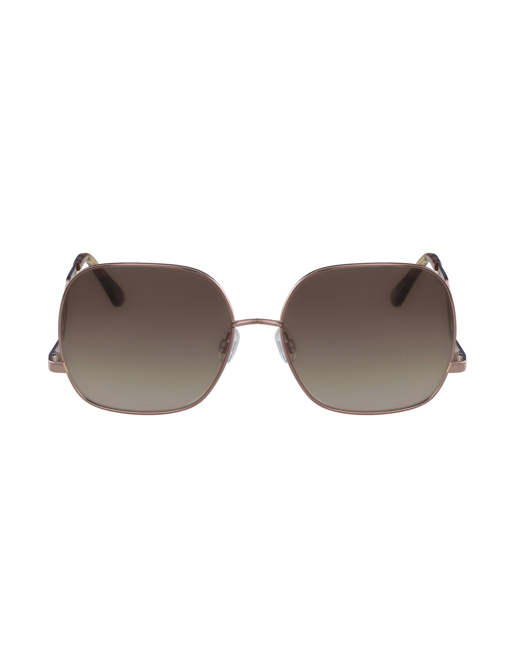 Metal Square Frame Sunglasses - Anne Klein Rose Gold