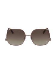 Metal Square Frame Sunglasses - Anne Klein Rose Gold